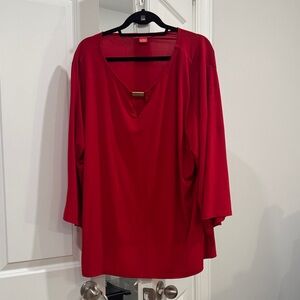 Sunny Leigh Vibrant Red Blouse